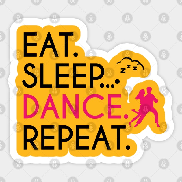 EAT SLEEP DANCE REPEAT Sticker by STUDIOVO